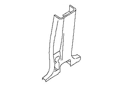 Nissan 76916-ZS00A GARNISH Lock Pillar, Lower LH