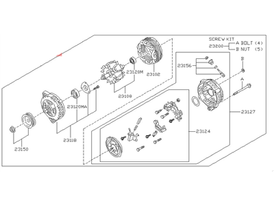 2004 Nissan Murano Alternator - 23100-9Y500