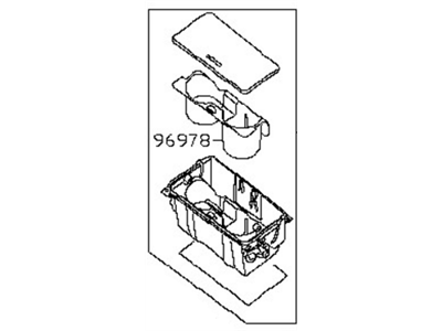 Nissan 68430-ZK30B Cup Holder Assembly