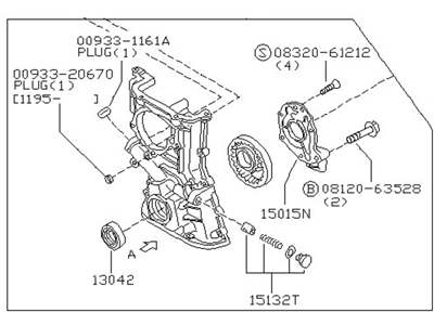 Nissan 200SX Timing Cover - 13500-88R00