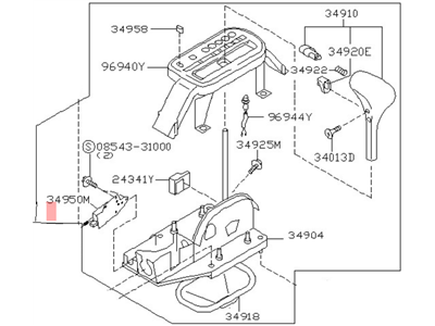 Nissan 34901-2Y902 Transmission Control Device Assembly