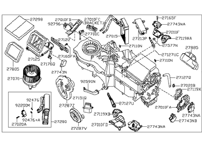 Nissan 27110-7S500 Heating Unit Assy-Front