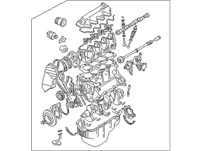 Nissan 10102-84A50 Engine Assy-Bare