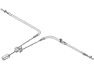 Nissan 36530-D3620 Cable-Brake Rear RH