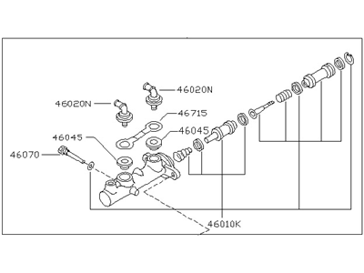 Nissan 46010-7B000 Cylinder Assy-Brake Master