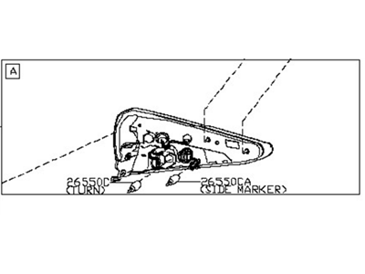 Nissan 26555-5AA0B Lamp Assembly-Rear Combination LH