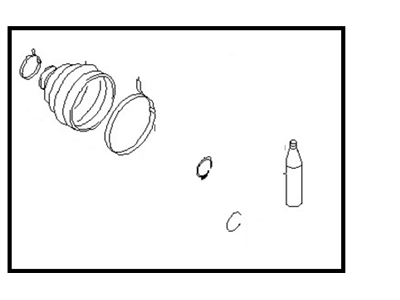 Nissan 39741-59M27 Repair Kit-Dust B00T,Inner