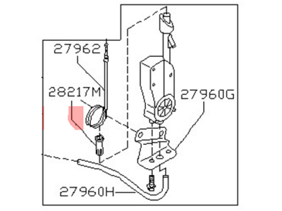 1997 Nissan 240SX Antenna - 28200-65F06