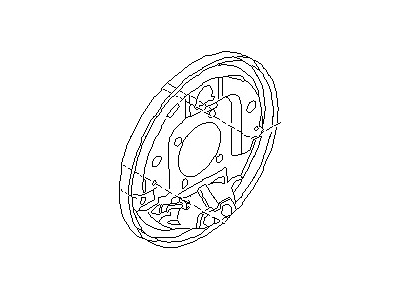 Nissan 44020-9E020 Plate Assy-Back,Rear Brake Rh