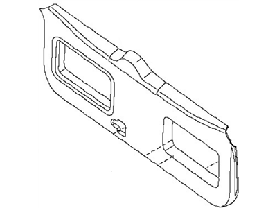 Nissan 90901-EA512 Finisher-Back Door,Lower