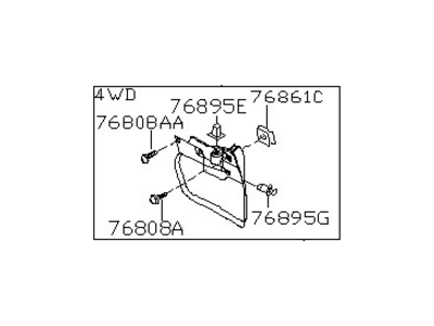 Nissan K3820-3S500 Mud Guard Set-Rear, Right