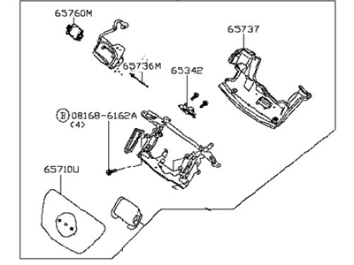 Nissan 65701-3NF1B Lid Complete-Charge Port