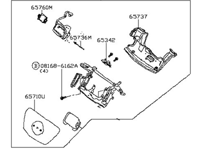 Nissan 65701-3NF1D Lid Complete-Charge Port