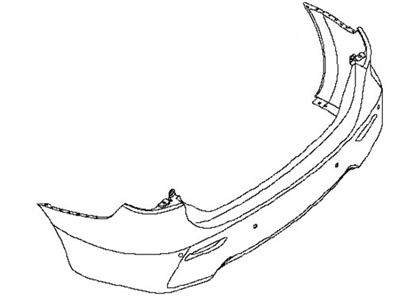 Nissan 85022-3YU0H Rear Bumper Cover