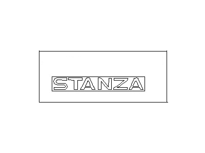 1993 Nissan Stanza Emblem - 84895-1E460