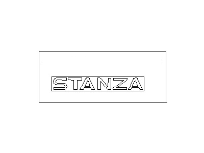 1995 Nissan Stanza Emblem - 84895-1E460