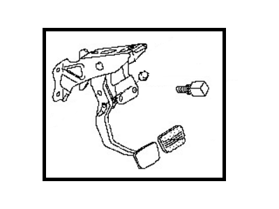 Nissan 46501-70F10 Pedal Assy-Brake W/Bracket