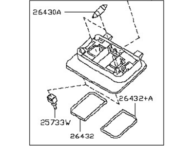 Nissan 26430-CC20D Lamp Assembly-Map