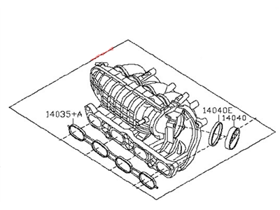 2012 Nissan Altima Intake Manifold - 14001-JA00A