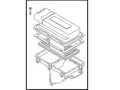 1988 Nissan Stanza Air Filter Box - 16500-20R00