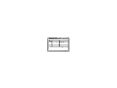 Nissan 27090-0B720 Label Air Conditioner