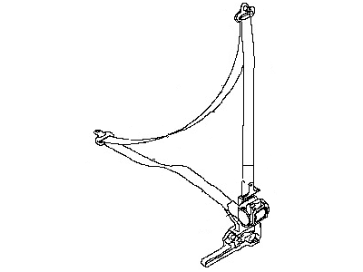 Nissan 86885-4BA8A Pretensioner Front Left Tongue Belt Assembly