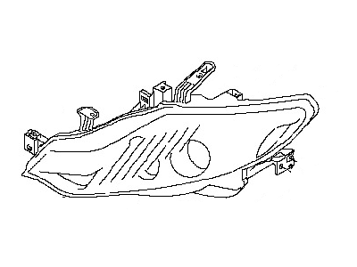 Nissan 26075-1AA1A Headlamp Housing Assembly, Driver Side