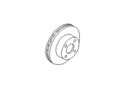 Nissan 40206-8J005 Rotor-Disc Brake,Front