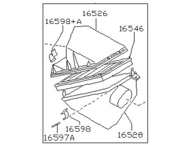 Nissan 16500-97E00 Air Cleaner Assembly