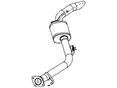 Nissan 20350-1JA1A Muffler Assembly