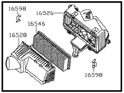 Nissan 16500-9N00B Air Cleaner