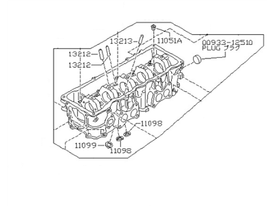 Nissan Pulsar NX Cylinder Head - 11040-84A10