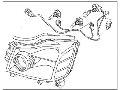 2010 Nissan Armada Headlight - 26010-ZQ00A