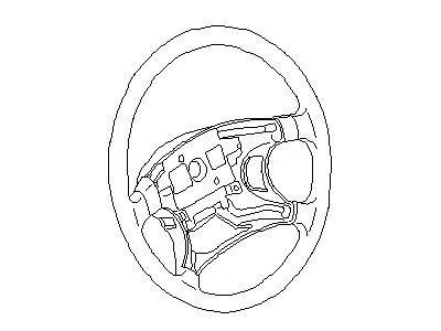 Nissan 48430-9E112 Steering Wheel Assembly W/O Pad