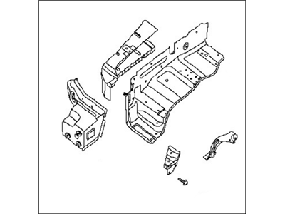 Nissan 64100-7S030 Hoodledge Assy-RH