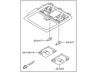 Nissan 26430-CF00E Lamp Assembly Map