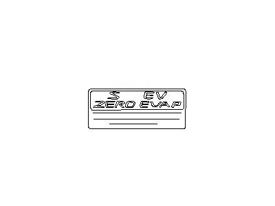 2002 Nissan Sentra Emblem - 83892-4Z000