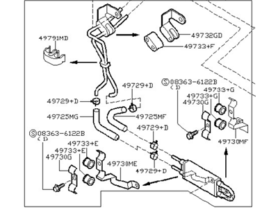 2004 Nissan 350Z Power Steering Cooler - 49790-CE310