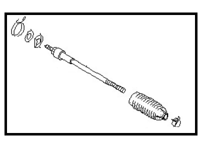 Nissan 48521-2Y425 Socket Kit Tie Rod Inner