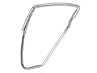 Nissan 82831-JA000 Weatherstrip-Rear Door,LH