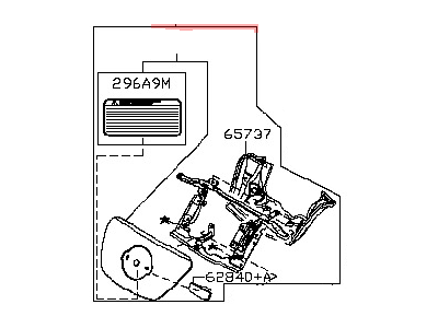 Nissan 65701-5SA1A Lid Complete-Charge Port