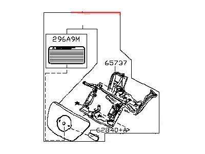 Nissan 65701-3NB1B Lid Complete-Charge Port