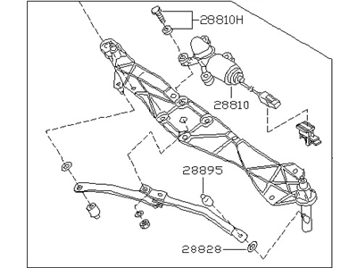 1994 Nissan Quest Wiper Motor - 28800-0B000