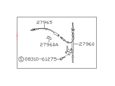 1989 Nissan Stanza Antenna - B8205-D5500