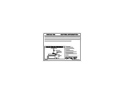 Nissan 14805-75P11 Emission Label