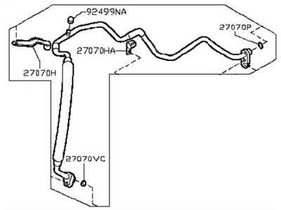 Nissan 92480-1KC0A Hose-Flexible, Low