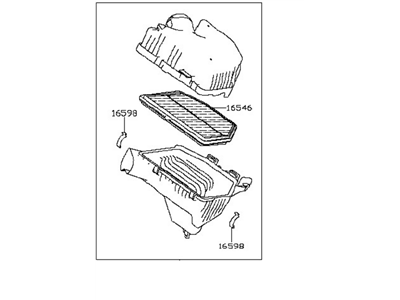 Nissan 16500-3KY0A Air Cleaner