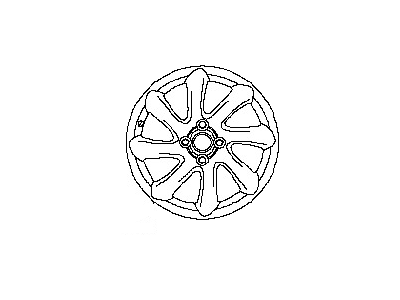 Nissan D0300-1FC2B Aluminum Wheel