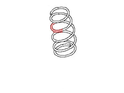 2008 Nissan Altima Coil Springs - 54010-JA00D