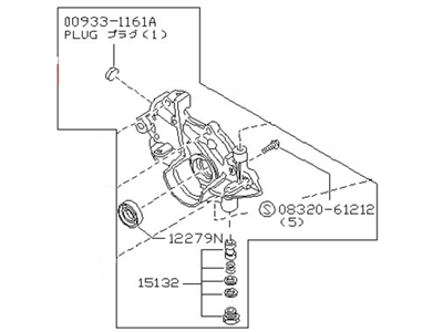 Nissan 15010-D0103 Pump-Oil